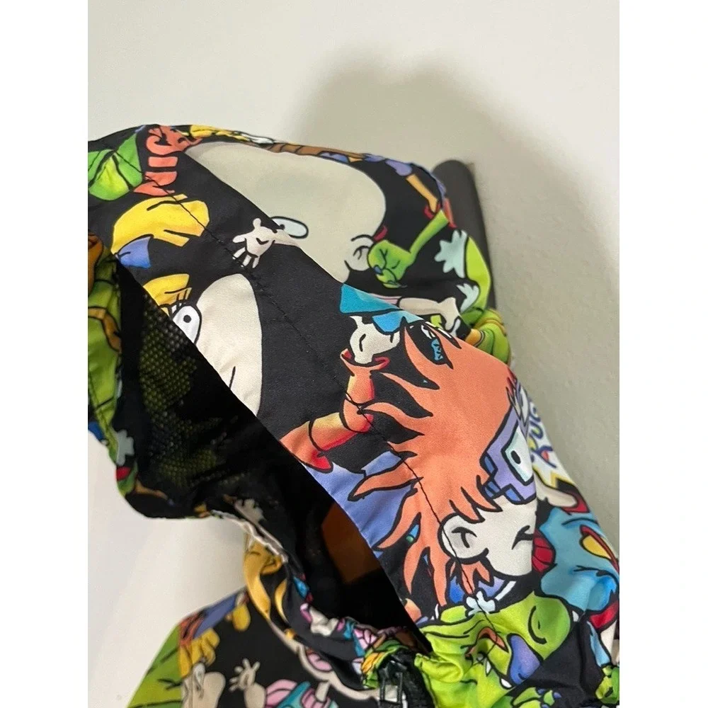 Nickelodeon Rugrats Full Zip Hood Jacket Kids 6 Colorful Playful Windbreaker